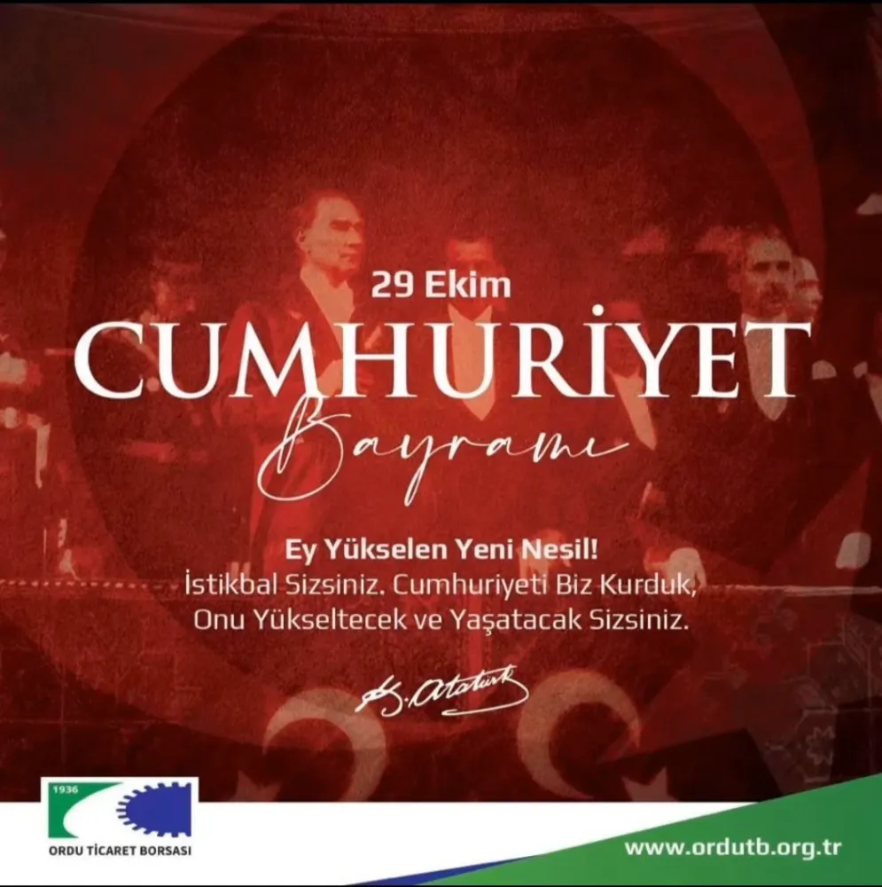 CUMHURİYET BAYRAMI KUTLAMA MESAJI